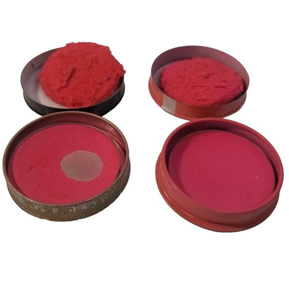 Vintage Makeup Lot Heather Rouge Faberge Lip Stick Cosmetics Blush Tins 40s 50s - Picture 12 of 12